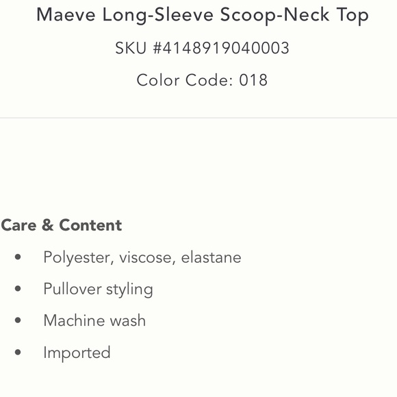 Mauve Long Sleeve Scoop Neck Top - Picture 3 of 3